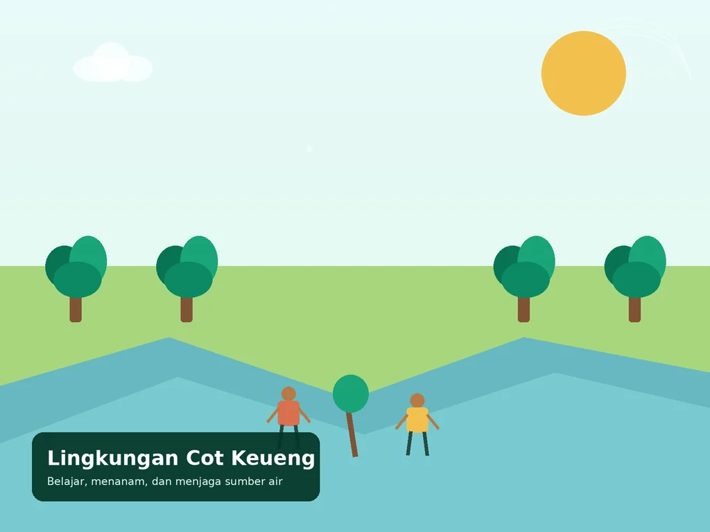 Ilustrasi Menjaga sumber air dan warisan nisan kuno
